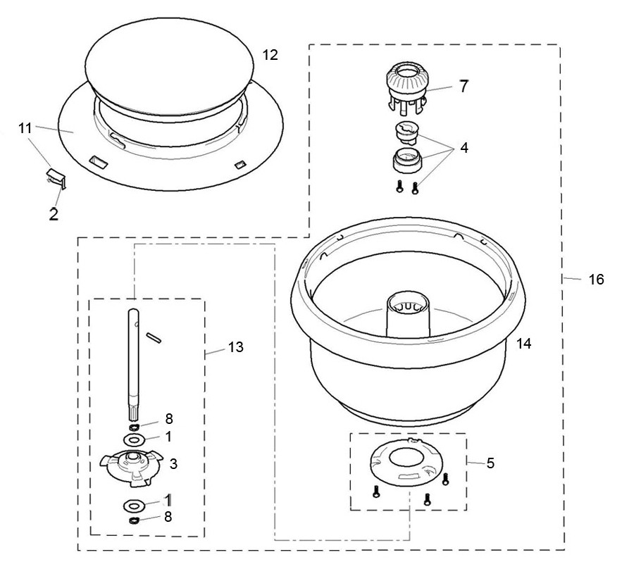 Bosch Universal Mixer Bowl Pack Parts